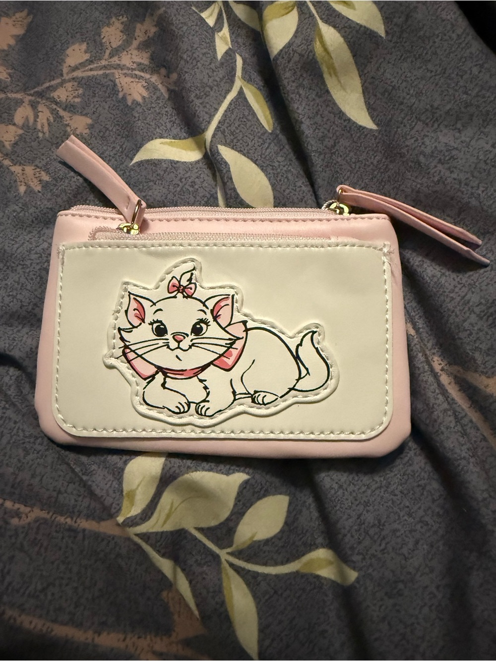 Primark Pink and White Cat Zip Pouch
